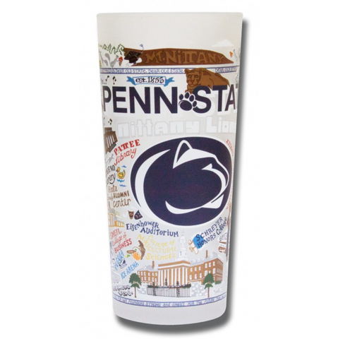 Penn State University Collegiate Frosted Glass Tumbler