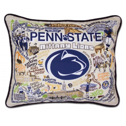 Penn State Collegiate Embroidered Pillow