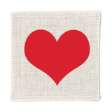 Red Heart Coasters
