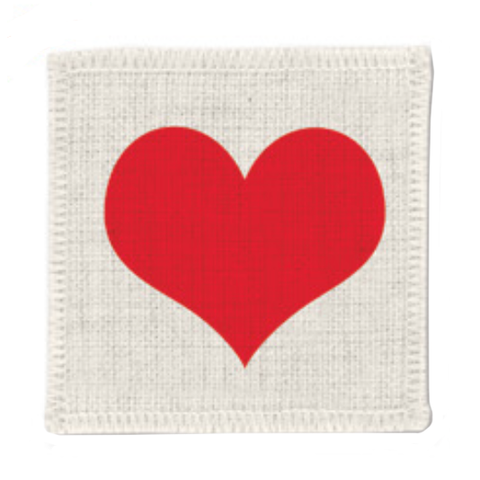 Red Heart Coasters
