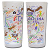 State of South Carolina Frosted Glass Tumbler