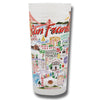 San Francisco City Frosted Glass Tumbler