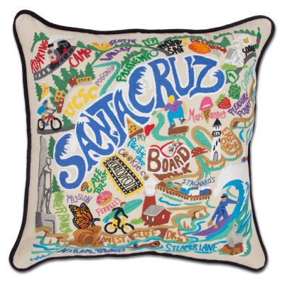 Santa Cruz Hand-Embroidered Pillow