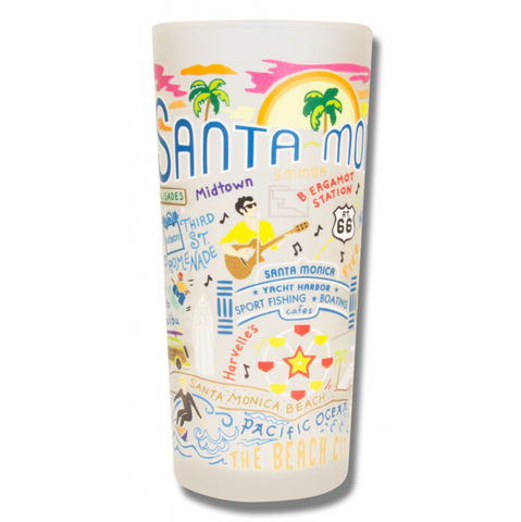 Santa Monica Frosted Glass Tumbler