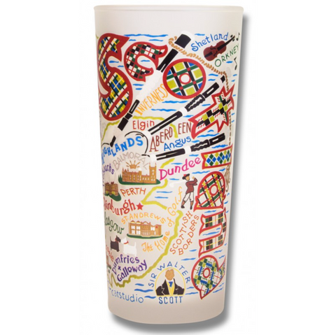 Scotland Frosted Glass Tumbler