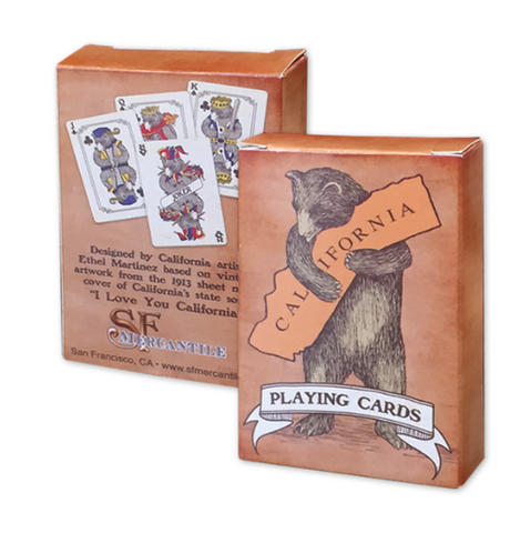 CA Bear Playing Cards