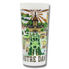 Notre Dame Collegiate Frosted Glass Tumbler
