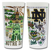 Notre Dame Collegiate Frosted Glass Tumbler