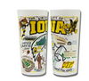 University of Iowa Collegiate Frosted Glass Tumbler