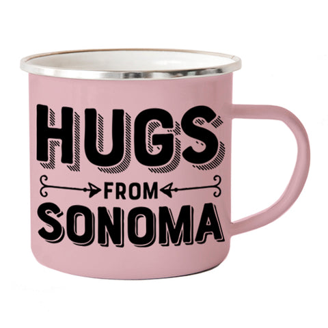 Hugs From Sonoma Camp Mug - Pink