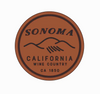 Sonoma, California Leather Coaster