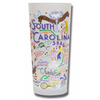 State of South Carolina Frosted Glass Tumbler