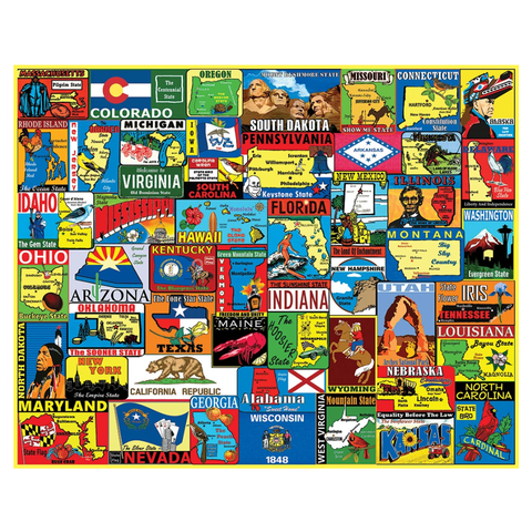 State Stickers Puzzle