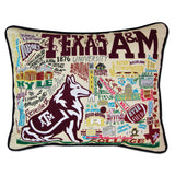 Texas A&M University Collegiate Embroidered Pillow