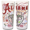 University of Alabama Collegiate Frosted Glass Tumbler