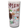 University of Montana Collegiate Frosted Glass Tumbler