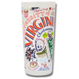University of Virginia Collegiate Frosted Glass Tumbler