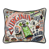 University of Virginia Collegiate Embroidered Pillow