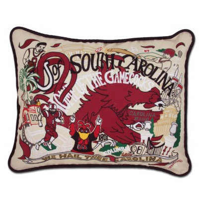 University of South Carolina Collegiate Embroidered Pillow