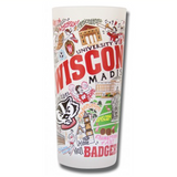 University of Wisconsin Collegiate Frosted Glass Tumbler
