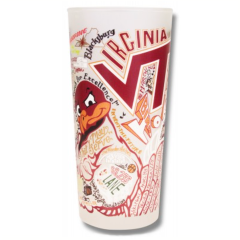 Virginia Tech Collegiate Frosted Glass Tumbler
