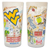 University of West Virginia Collegiate Frosted Glass Tumbler
