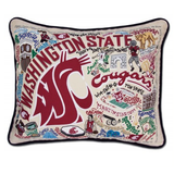Washington State Collegiate Embroidered Pillow