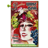 Wine Lady Custom Sign