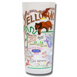 Yellowstone Frosted Glass Tumbler