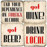 Drink Local Drink Coasters