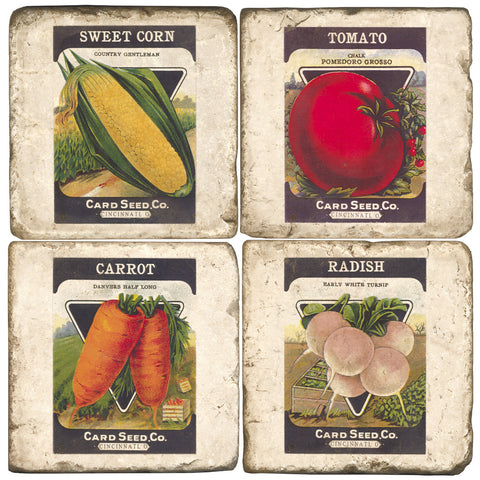Seed Packets Drink Coasters