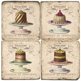 French Cake Platters Drink Coasters