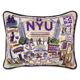 NYU Collegiate Embroidered Pillow