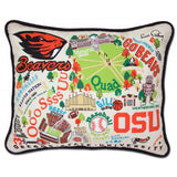 Oregon State University Collegiate Embroidered Pillow