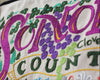 Sonoma County Hand-Embroidered Pillow
