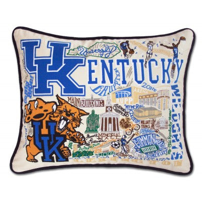 University of Kentucky Collegiate Embroidered Pillow