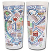 University of North Carolina  Collegiate Frosted Glass Tumbler