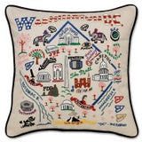 Washington DC Hand-Embroidered Pillow